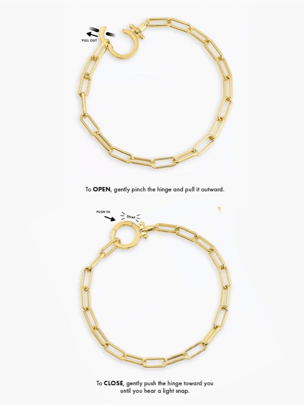 NWT! gorjana Parker Bracelet (gold) - Picture 7 of 8